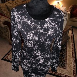 H&M splatter bodycon dress